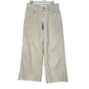 Pacsun Tan‎ Corduroy Low Rise Baggy Pants Wide Leg Size 22